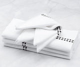 Black Embroidered Napkins