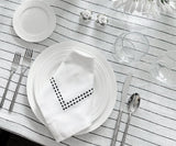 Black Embroidered Napkins