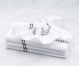 Black Embroidered Napkins