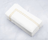 Gold Embroidered Pearls Napkins