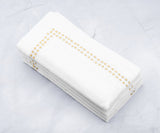 Gold Embroidered Pearls Napkins