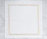 Gold Embroidered Pearls Napkins
