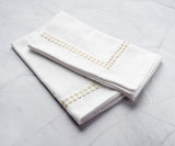Gold Embroidered Pearls Napkins