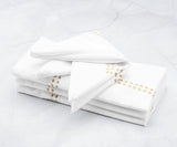 Gold Embroidered Pearls Napkins
