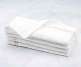 Gold Embroidered Pearls Napkins