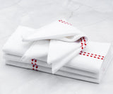 White Dinner Napkins - Pearl Napkins