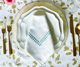 White Dinner Napkins - Pearl Napkins