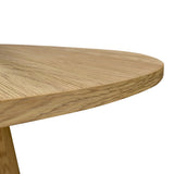 Dwen 35" Modern Round Pedestal Dining Table