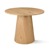 Dwen 35" Modern Round Pedestal Dining Table