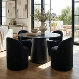 Dwen & Doris 46" Round Dining Table Set for 4 (5-Piece)