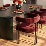 Dwen & Mia 79" Oval Dining Table Set for 4 (5-Piece)