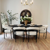 Dwen & New York 79" Oval Dining Table Set for 6 (7-Piece)