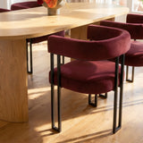 Dwen & Mia 79" Oval Dining Table Set for 4 (5-Piece)