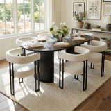 Mia Velvet Dining Chair with Arms (Set of 2)