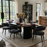 Anna Modern Upholstered Dining Chairs with Arm (Set of 6)