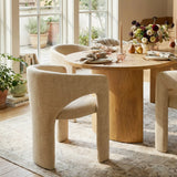 Dwen & Khloe 79" Oval Dining Table Set for 6 (7-Piece)