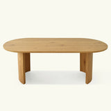 Dwen 79" Modern Large Oval Dining Table