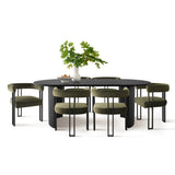 Dwen & Mia 79" Oval Dining Table Set for 6 (7-Piece)
