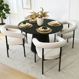Dwen 47"-65"-83" Extendable Oval Dining Table – 3-in-1 Design