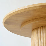 Dwen 79" Modern Large Roman Pillar Oval Dining Table