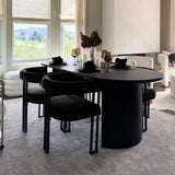 Dwen & Mia 79" Oval Dining Table Set for 4 (5-Piece)