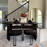 Dwen & Mia 79" Oval Dining Table Set for 6 (7-Piece)