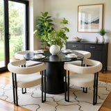 Mia Velvet Dining Chair with Arms (Set of 6)