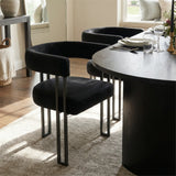 Dwen & Mia 79" Oval Dining Table Set for 4 (5-Piece)