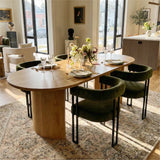 Dwen & Mia 79" Oval Dining Table Set for 4 (5-Piece)