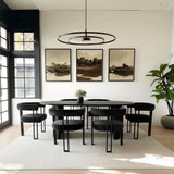 Dwen & Mia 79" Oval Dining Table Set for 6 (7-Piece)