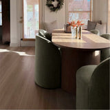 Dwen & Doris 79" Natural Oval Dining Table Set for 6 (7-Piece)