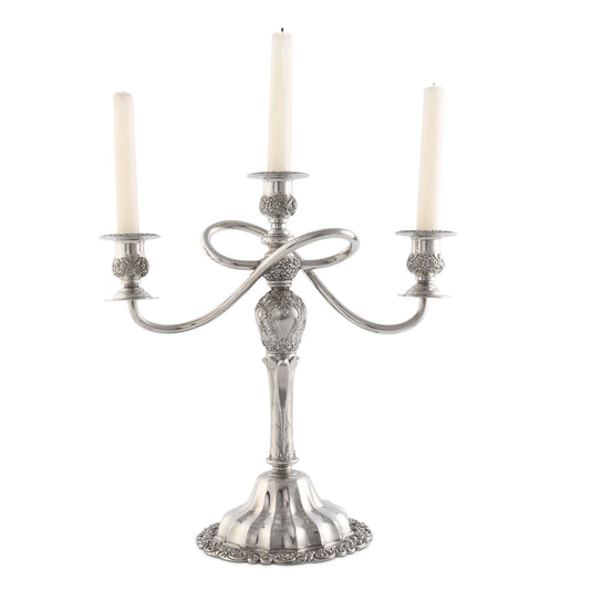 Flore Spring Pewter Candlestick