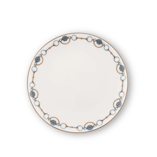 Amarillo Concho Pattern Bone China Round Bread Plate