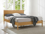 Ria Queen Platform Bed, Caramelized