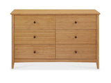 Willow Six Drawer Dresser, Caramelized