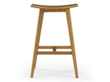 Tigris Counter Height Stool, Caramelized With Exotic Tiger Inlay, (Set of 2)
