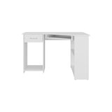 Jasper L-Shaped Corner Desk with Two Side Shelves, Space-Saving Home Office and Study Table, Modern Workstation with Ample Storage, Efficient Corner Desk for Organizing Office Supplies and Study Materials