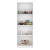 TUHOME Home Bookcase with Four Spacious Open Shelves Offering Modern Display Space for Books, Collectibles and Decorative Items with Contemporary Design and Durable Engineered Wood Construction for Stylish Home Organization