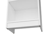 TUHOME Home XS Bookcase with Five-Tier Shelves and Slim Vertical Design Offering Compact Storage for Books, Decor and Keepsakes with Modern Open Display Style and Durable Engineered Wood Construction for Small-Space Living