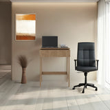 Hills Computer Desk with 2 Side Shelves and Spacious Worksurface, Modern Desk for Home Office, Study, or Bedroom, Ideal for Laptops, Monitors, and Writing Materials, Easy-Access Storage