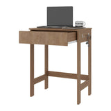 Hills Computer Desk with 2 Side Shelves and Spacious Worksurface, Modern Desk for Home Office, Study, or Bedroom, Ideal for Laptops, Monitors, and Writing Materials, Easy-Access Storage