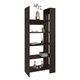 TUHOME Woodstock Bookcase with Four Spacious Open Shelves, Modern Vertical Freestanding Design for Books, Décor and Everyday Essentials, Stylish Storage Solution Ideal for Living Rooms, Offices, Bedrooms and Contemporary Spaces