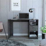 Omma Computer Desk, One Drawer, Two Shelves