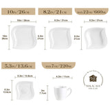 Elvira Marble Grey 30 Piece Dinnerware Set