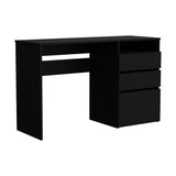 Dublin Computer Desk with Three Storage Drawers and One Open Shelf Offering Practical Workspace Organization, Modern Home Office Functionality and Durable Engineered Wood Construction