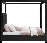 Eden Canopy Bed - Luxury Boucle Fabric Design for Serene Sleep, Elegant Style, and Cozy Retreat