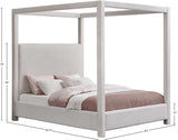Eden Canopy Bed - Luxury Boucle Fabric Design for Serene Sleep, Elegant Style, and Cozy Retreat