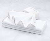 Cloth Napkins - Wedding Napkins - Shell Edge Napkin