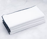Cloth Napkins - Wedding Napkins - Shell Edge Napkin