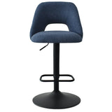 Edwin Upholstered Swivel Adjustable Bar Stool (Set of 2)